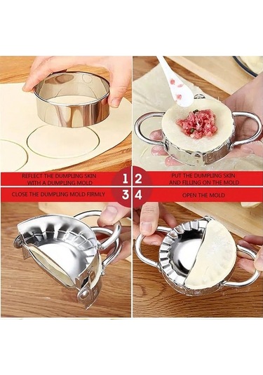 Besthome1 304 Gıda Grubu Paslanmaz Çelik Manti/çorba Manti Kalıbı - Gümüş Renkli, Sağlık Güvenliği Uygun Gümüş