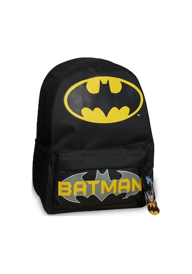 Atlantis Batman Logo Sırt Çantası Siyah Çok Renkli