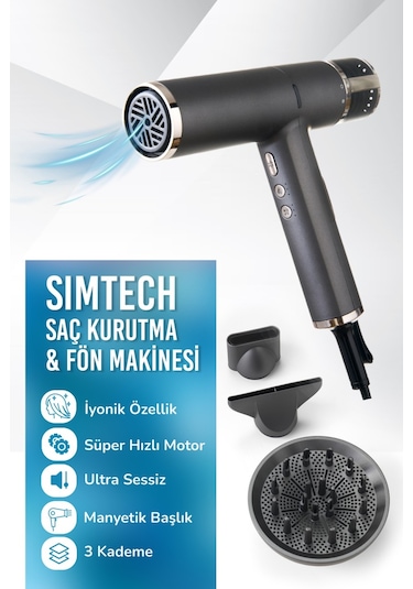 Simtech Km-1992 Saç Kurutma Ve Ultra Fön Makinesi