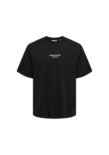 Only & Sons Erkek T Shirt 22030925 Siyah