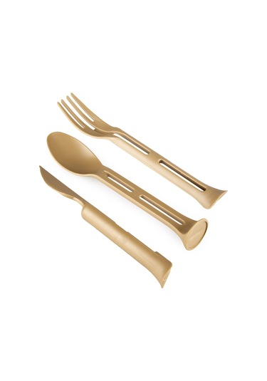 Evolite Combo 3 İn 1 Çatal Kaşık Set Bej