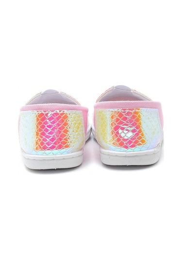 Balık Pullu Keten Çocuk Ayakkabısı-pudra-f-484 Pudra