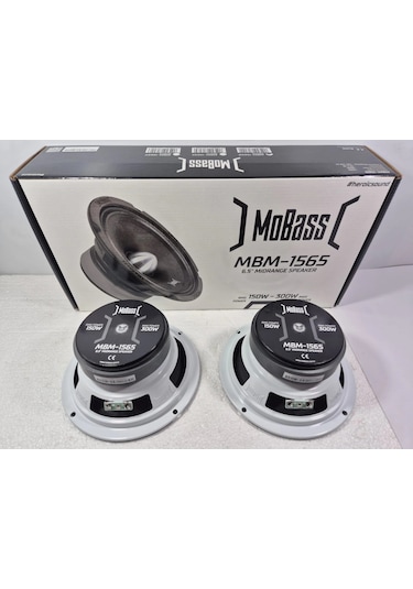 Mobass 16cm Midrange Mobass Mbm-1565 300w 150rms Midrange - Kurşun Göbek Pro Midrange