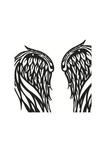 Opulentliving Modern Melek Kanadı Çifti, El Sanatları Vintage Stil, 30x13cm Duvar Süsü 30x13cm