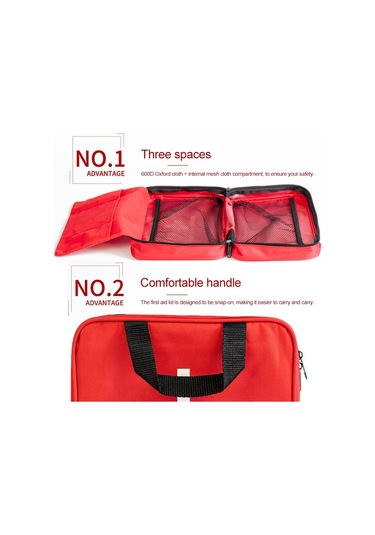 Sones 234'ü 1 Arada Taşınabilir Ev Dış Mekan Acil Durum Malzemeleri Seti Hayatta Kalma Kurtarma Kutusu Kırmızı