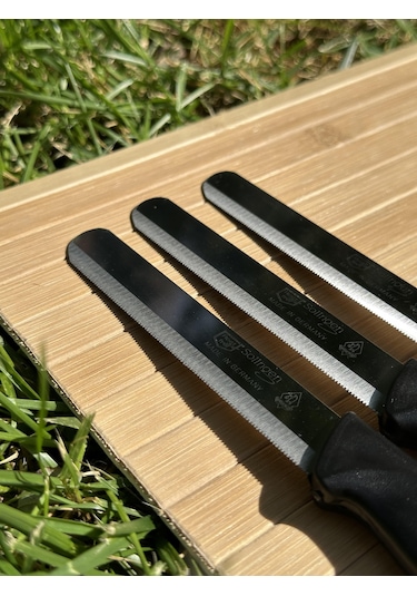Solingen 12 Parça Siyah Set 6 Meyve Bıçağı+3 Sebze Bıçağı+3 Ava Bıçak-246 Siyah
