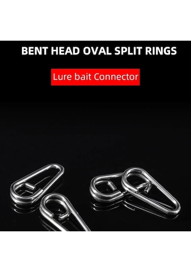 MSO Olta Balıkçılık Paslanmaz Çelik Oval Split Ring Klips