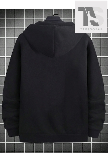 Adrift 23 Logo Sweatshirt Fermuarlı Hırka Siyah