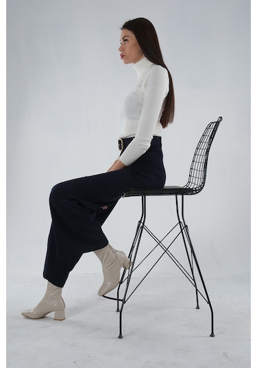 Lacivert Bol Paça Pantolon 3974959.02 Lacivert