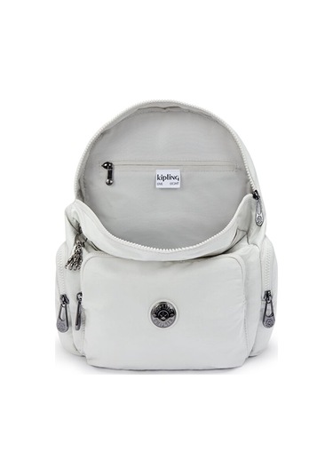 Kıplıng City Zip S Küçük Boy Sırt Çantası Gri Sılver Nıght Gri