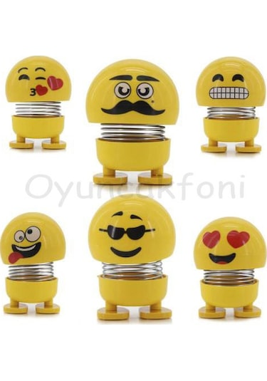 Oyuncak Zıp Zıp Emoji Kafalar Kafa Sallayan Emoji 1 Adet