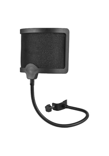 Mikrofon Gürültü Engelleyici U Tipi - Ses Kaydı Ve Karaoke İçin Rüzgar Ve Çekişme Koruması, Esnek Koluyla Abs+metal+sünger Malzeme