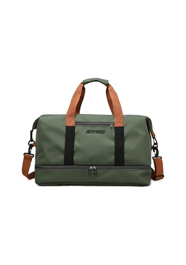 Seyahat Çantası Büyük Kapasiteli Biniş Çantası Islak Ve Kuru Ayrılmış Ayakkabı Çantası Ordu Yeşil Haki