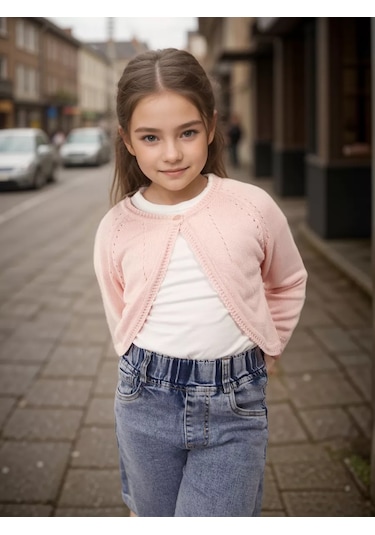 Minora Bolerolu Kısa Kardigan 133408904 Pembe