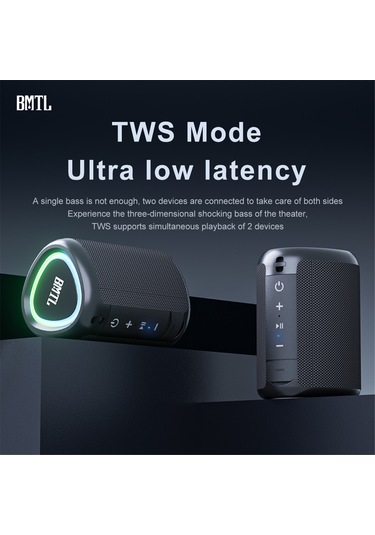 Wezone Xdobo Try&go Killer: Mini Bluetooth Hoparlör, Rgb Işıklı, Su Geçirmez, Tws Ve Tf Kart Desteği, Outdoor/iç Mekan