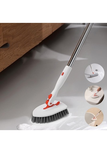 Sones 52 İnç Ayarlanabilir Saplı Duş Temizleme Fırçası Küvet Fayans Fırçası, Özellikler: Set 3