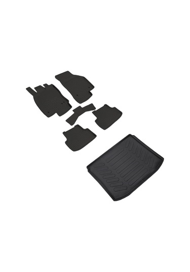 Volkswagen T Roc 4d Paspas Siyah Ve Üst Bagaj Havuzu 2019 Ve Üstü