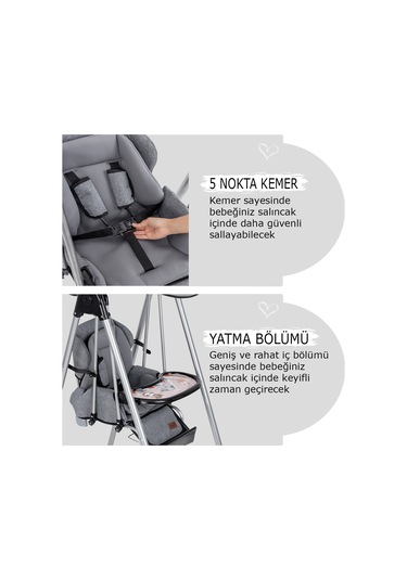 Baby Home 890 Dove Salıncak Bebek Salıncağı Çocuk Salıncağı Bebek Salıncakları