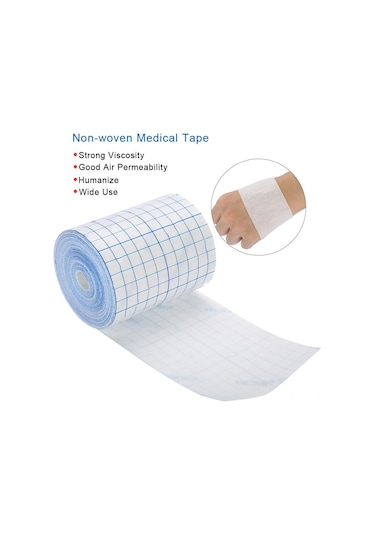 Yifomall Medikal Nöron Kumaş Bant 10cmx10m - Nem Geçirgen, Yumuşak, Allerjiye Duyarsız - Sargı, Plaster Ve Kateter Sabitleme İçin