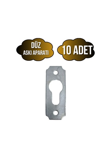 Tablo Ve Çerçeve Askı Demiri Düz Askı Aparatı Metal Boy:40mm En:15mm 10 Adet Krom