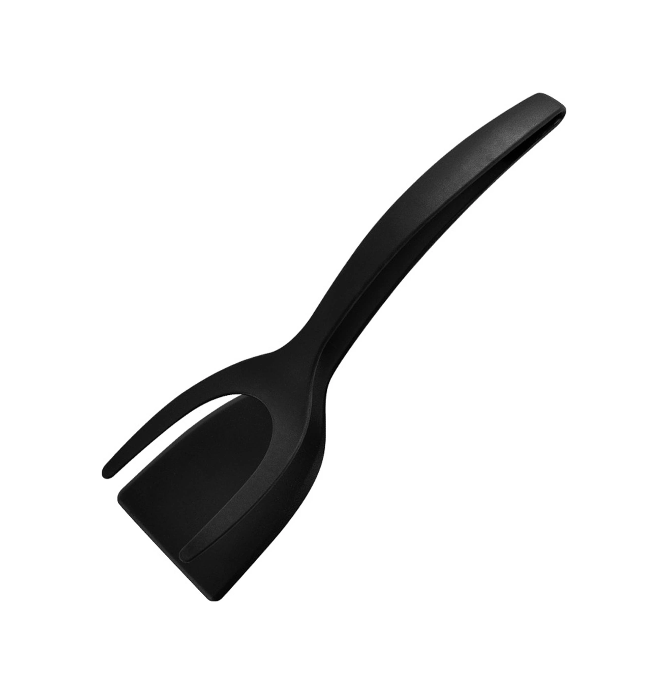 Youtek Siyah Nylon 2'li Fırçak Ve Makas - Izgara, Omlet, Burger, Pancake İçin Isı Dayanıklı Mutfak Aleti