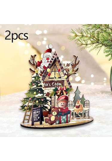 Suntek 2x Yılbaşı Evi 3d Bulmaca Seti Yetişkinler İçin Oyuncak