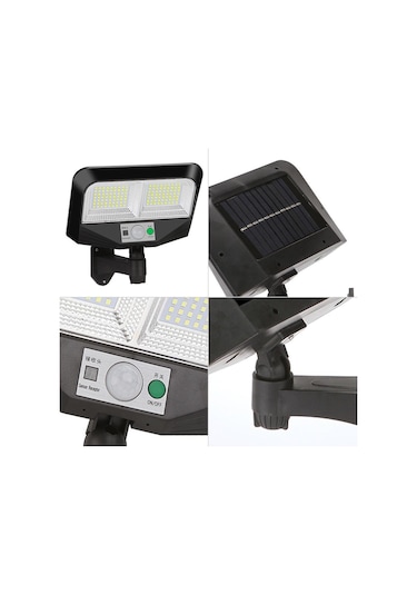 Upway 126 Led Solar Bahçe Lambası Güneş Enerjili 3 Modlu Dış Mekan Aydınlatma