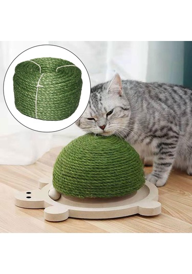 Suntek Kedi Tırmalama Direği El Yapımı 3 Telli Ağır Yeşil