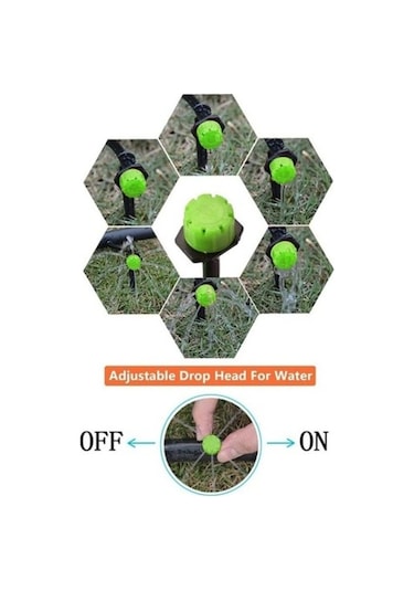 Trendooze 100 Adet 1/4 Inç Mikro Tip Damla Sulama Sprinkler, Anti-clog Bahçe Ekipmanı Diğer