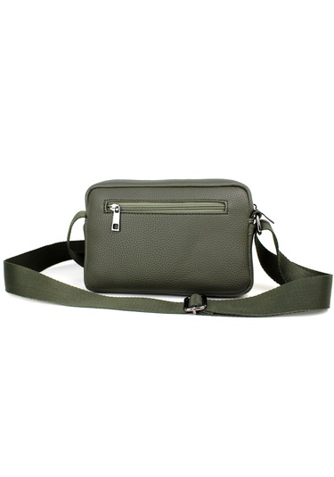 Unisex Haki Renk Orta Boy Askılı Postacı Omuz Çantası Haki