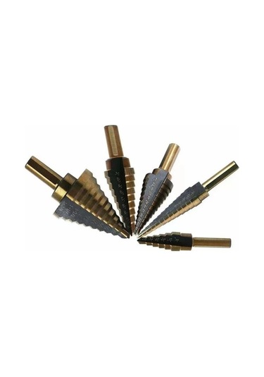 Pazly Titanyum Kaplama Hss Kademeli Matkap Ucu Seti - 5 Adet - Metal, Ahşap Ve Plastik İçin Multifonksiyonel