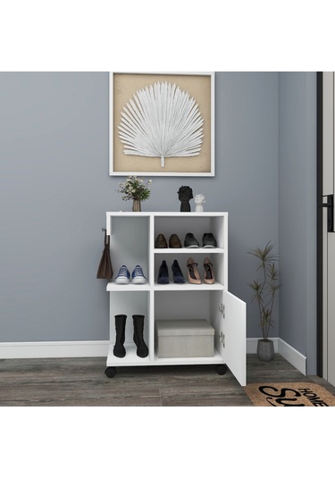 Arnetti Tekerlekli Rebusa Ayakkabılık, Beyaz