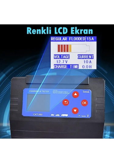 Lancol Akü Test Ve Sarj Cihazi 12v/15a Cat-300