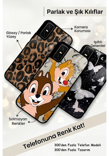 Apple Uyumlu iPhone 13 Leopar Tasarımlı Glossy Telefon Kılıfı Çok Renkli