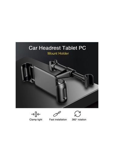 Sandwich Siyah Araba Baş Yastığı Telefon Tutucu 5.5-12.9 İnç Telefon/tablet/switch Uyumlu