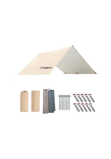 Madfox Oem 4 3 M Güneş Ve Rüzgar Korumalı Tarp Bej
