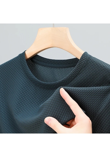 Anımal Game Erkek Yazlık Kısa Kollu Buz İpek T-shirt - Rahat Nefes Alabilen Büyük Boy Tişörtmavi Mavi