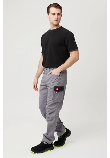 Alkanna Trousers - Fonksiyonel Ve Dayanıklı İş Pantolonu Gri-siyah Gri - Siyah