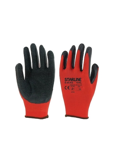 Starline Dalgalı Lateks Eldiven / E-45-Ks 10 No