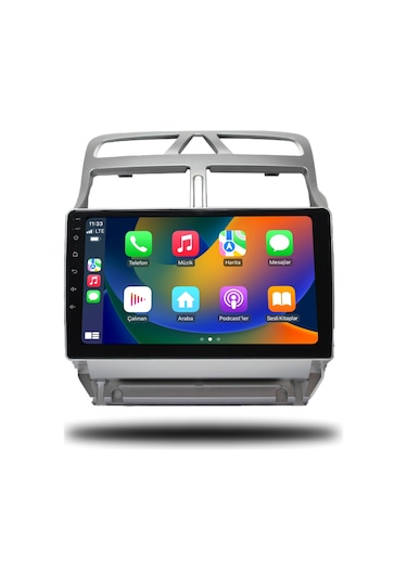 Navmina Peugeot 307 Android Carplay Multimedya 2001-2008 2gb Ram + 32gb Hafıza + 4 Çekirdek