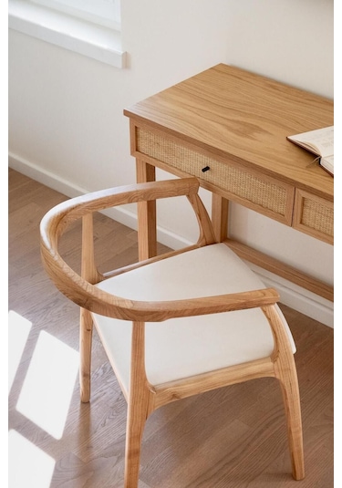 Helsinki Antrasit C Model Bohem Ceviz Ahşap Sandalye