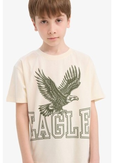 DeFacto Erkek Çocuk 2'li Takım Baskılı Kısa Kollu Tişört Şort E8826A825HSER100