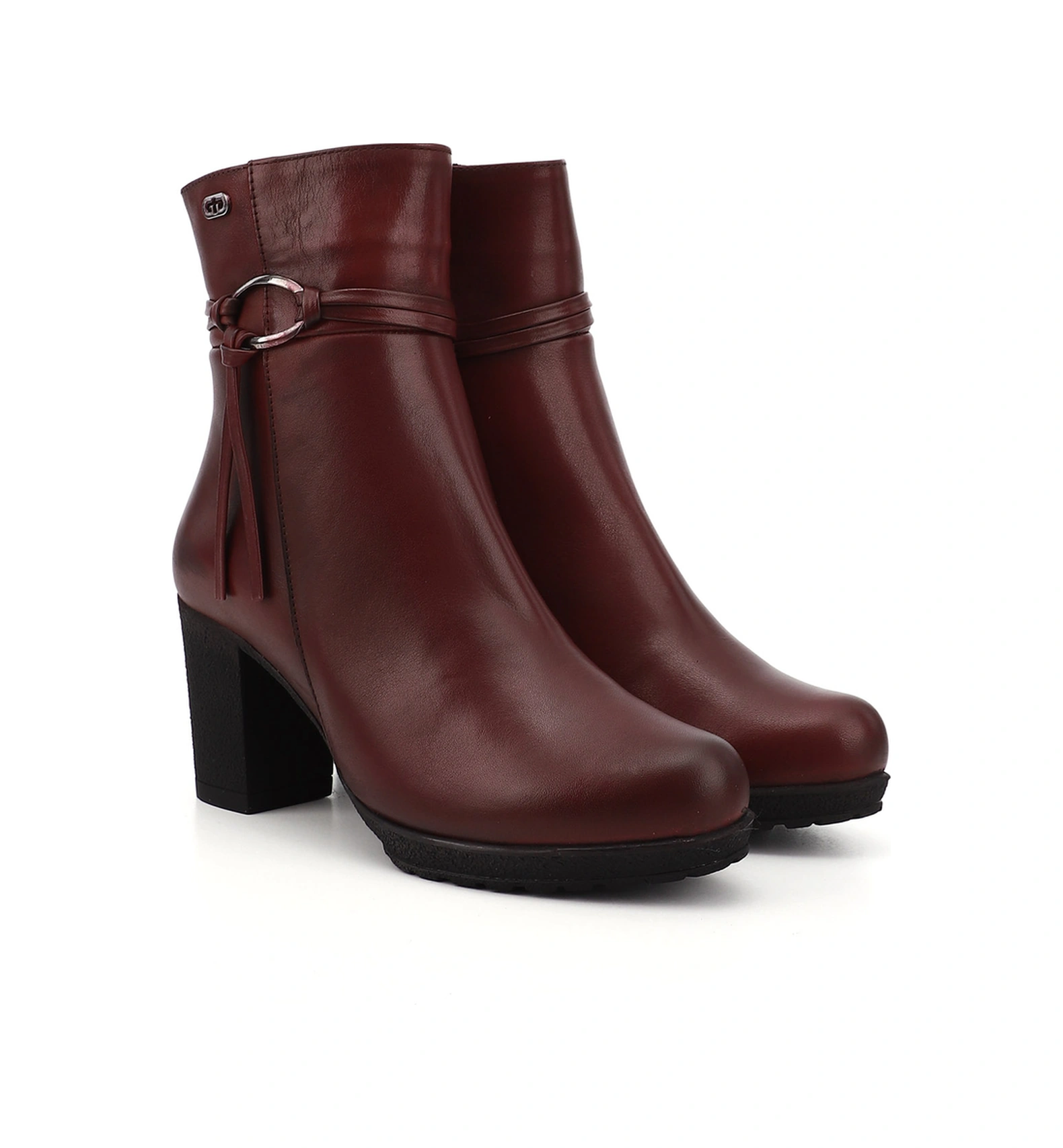Gönderi R Kadın Bordo Antik Fermuarlı Kalın Topuklu Hakiki Deri Bot Gkzb13451495 Bordo