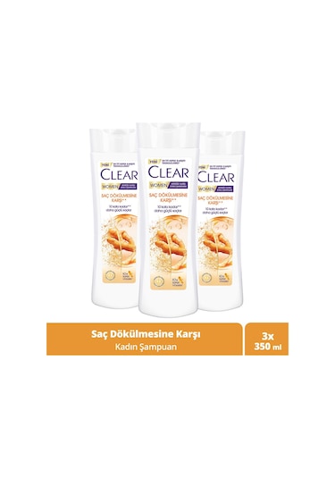 Clear Saç Dökülmesine Karşı Etkili Şampuan 3 x 350 ML