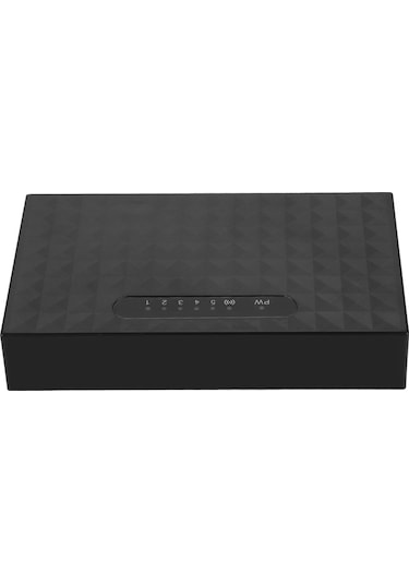 Konesam 5 Port 10/100 Mbps Ethernet Switch, Otomatik Mdı/mdıx, Akış Kontrolü, Enerji Tasarruflu, Siyah Avrupa Şarj Aleti