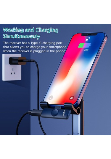 Andoer Onetriggertwo Mini 2.4g Kablosuz Mikrofon Sistemi 2 Verici + 1 Alıcı Klips