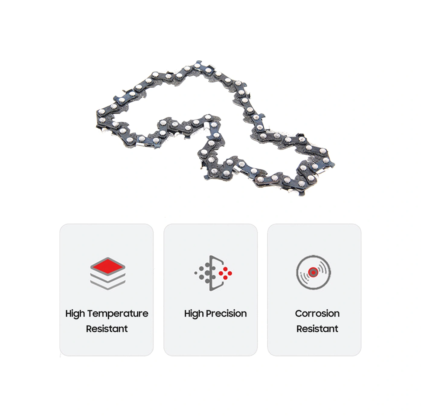 Tenfowee 65 Mangan Çelik Motorlu Testere Zinciri - 6"/8"/10" Rehber Plakaya Uygun, 8m/s Hızlı Kesim - Odun Kesim Ve Orman İşleri İçin