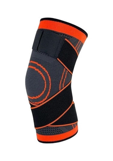 Spor Kneepad Erkekler Basınçlı Elastik Diz Pedleri Destekleme Fitness Dişli Tenis Voleybolu Brace Koruyucu Orange, L