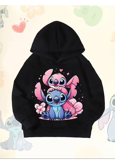 Çift Taraflı Baskılı Üst, Şık Ve Rahat Kesim SiYAH