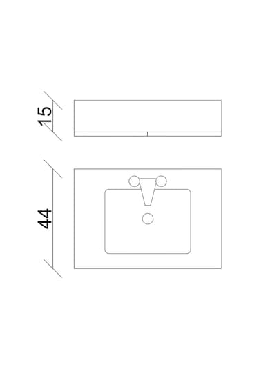 Aras Tk. Asma Alt+üst+lavabo Antrasit/atlantik Çam 65 Cm